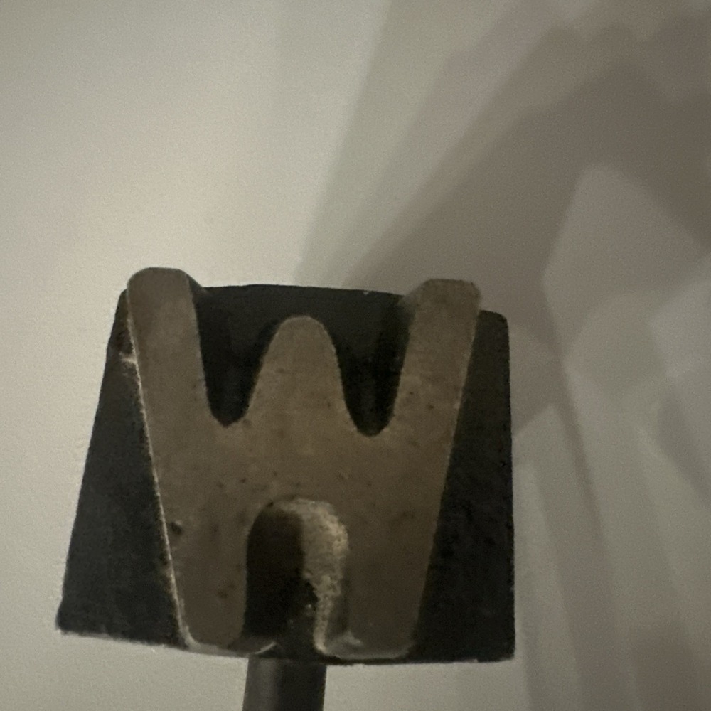 Vintage Branding Iron W M R Steak Branding Iron Well Done, Medium, Rare - Picture 4 of 4